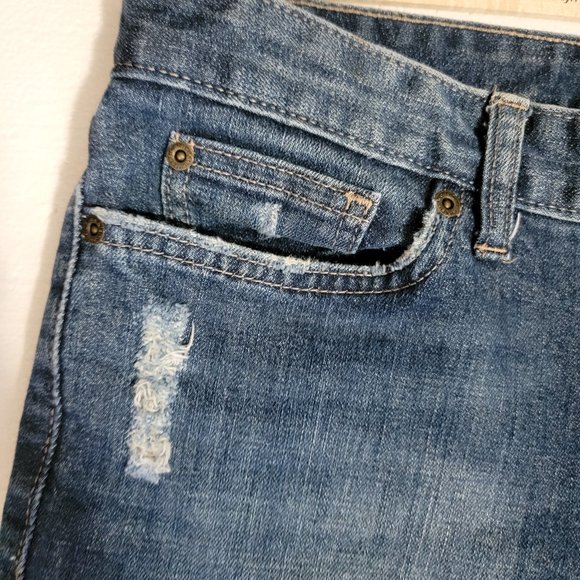 Calvin Klein Distressed Boot Cut Jeans Size 4 / 27 - Picture 4 of 11